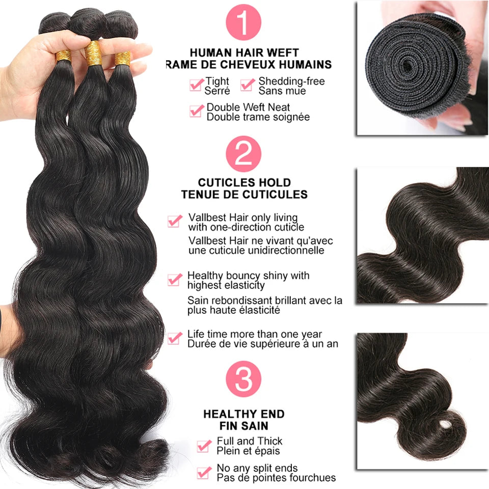 Brazilian Body Wave Hair Bundles Bella Rose Beauty