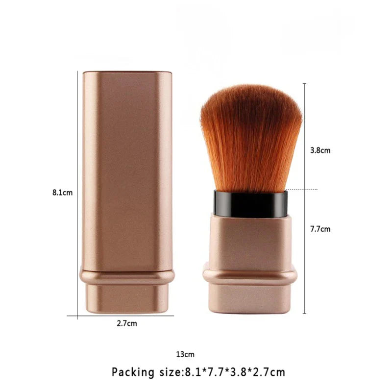 Square Retractable Blush Makeup Brush Bella Rose Beauty