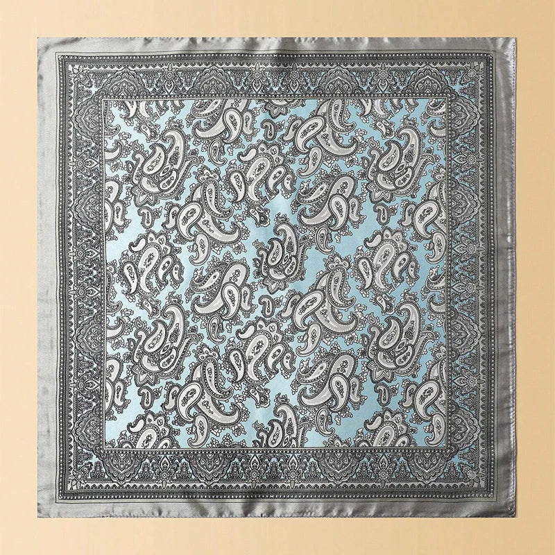 Women Silk Square Scarf Bella Rose Beauty