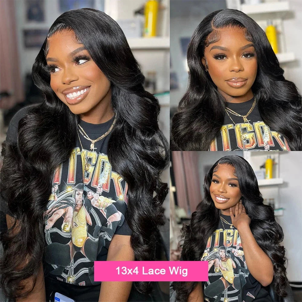Front 13x6 Hd Transparent Body Wave Lace Wig Bella Rose Beauty