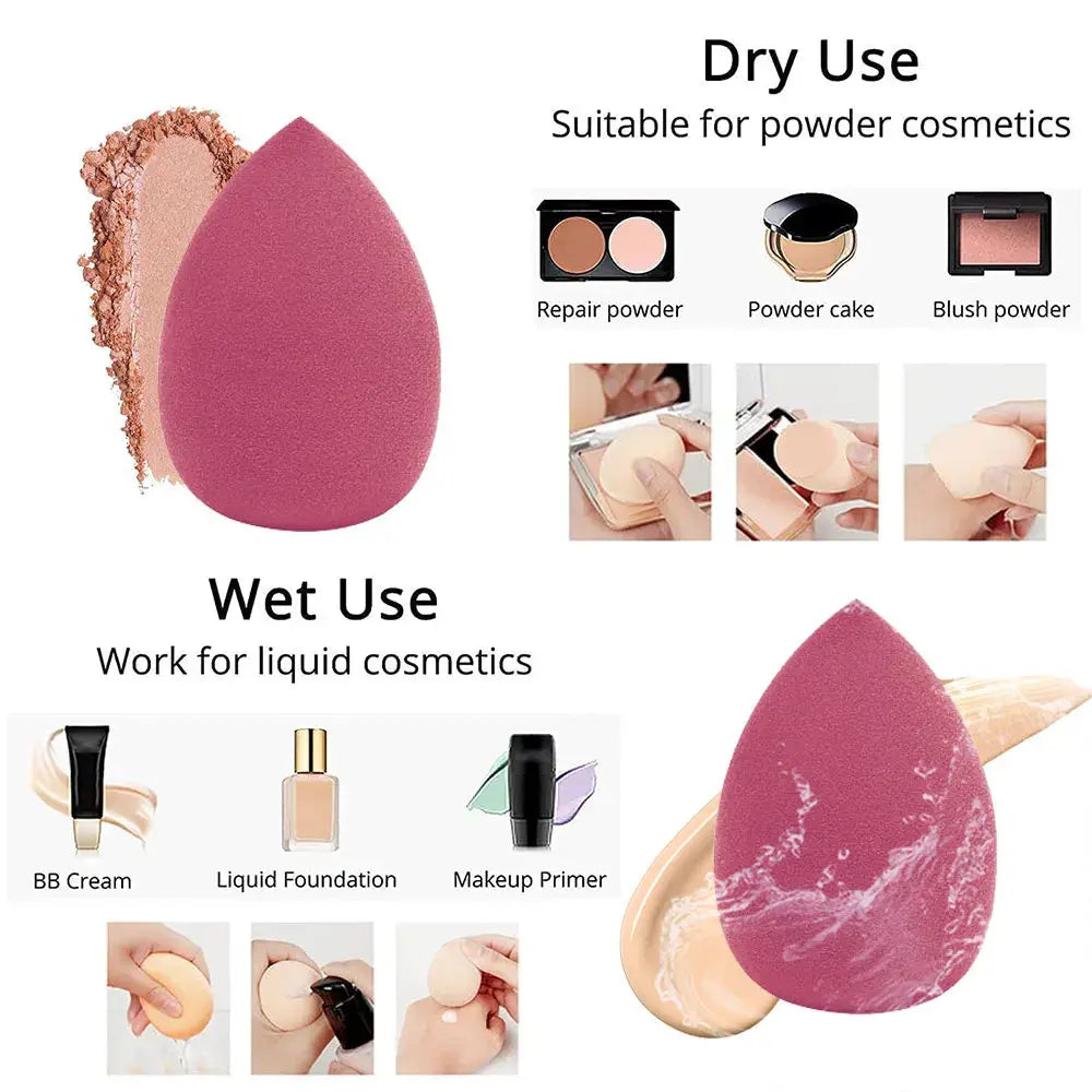 3/4pcs Makeup Sponge Blender Bella Rose Beauty