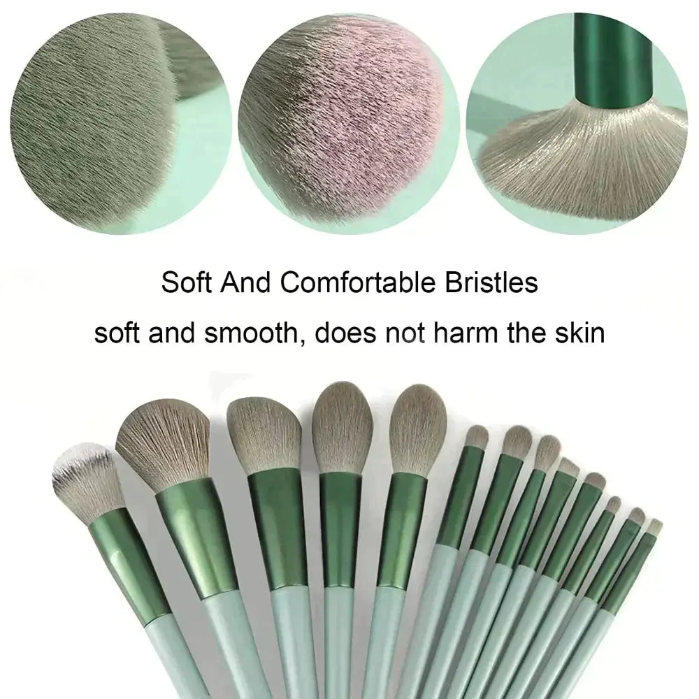 13Pcs Makeup Brush Set Bella Rose Beauty
