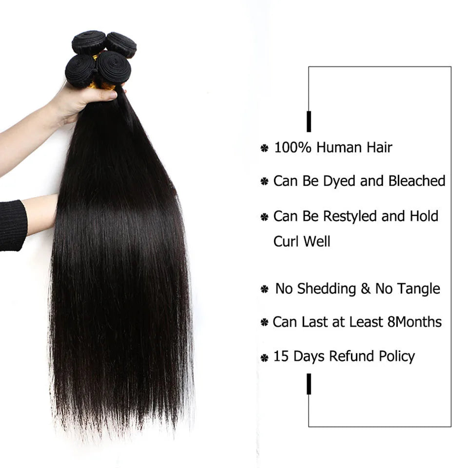 Brazilian Straight Human Hair Weave Bella Rose Beauty