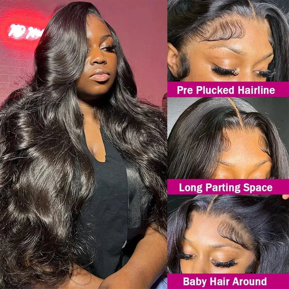 Front 13x6 Hd Transparent Body Wave Lace Wig Bella Rose Beauty