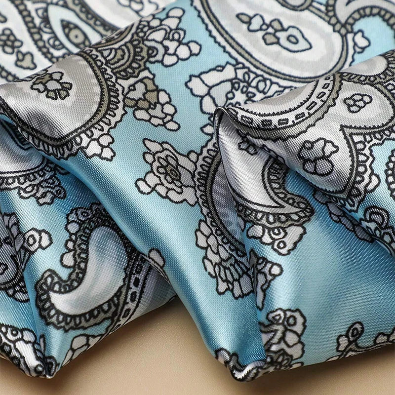 Women Silk Square Scarf Bella Rose Beauty