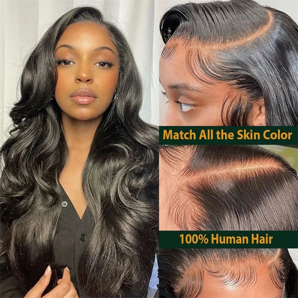 Front 13x6 Hd Transparent Body Wave Lace Wig Bella Rose Beauty