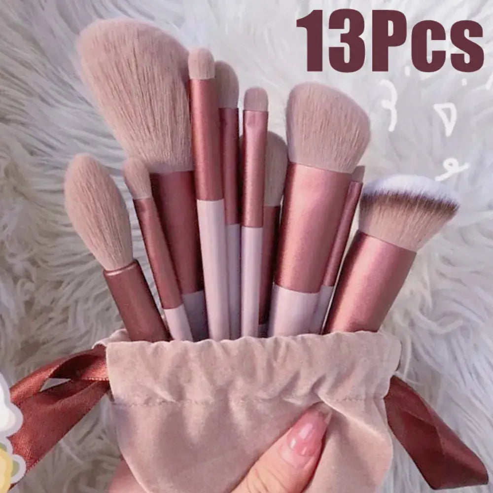 13Pcs Makeup Brush Set Bella Rose Beauty