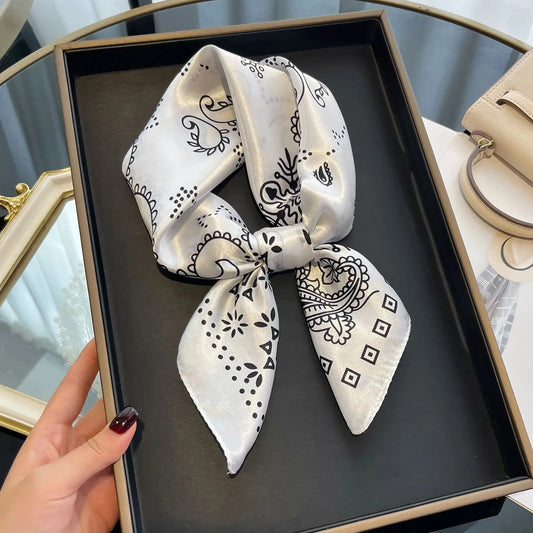 Square Imitation Silk Scarf Bella Rose Beauty